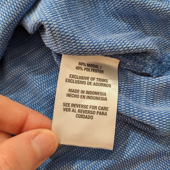 Woolrich Men's Medium Athletic T Shirt Blue - Picture 4 of 4